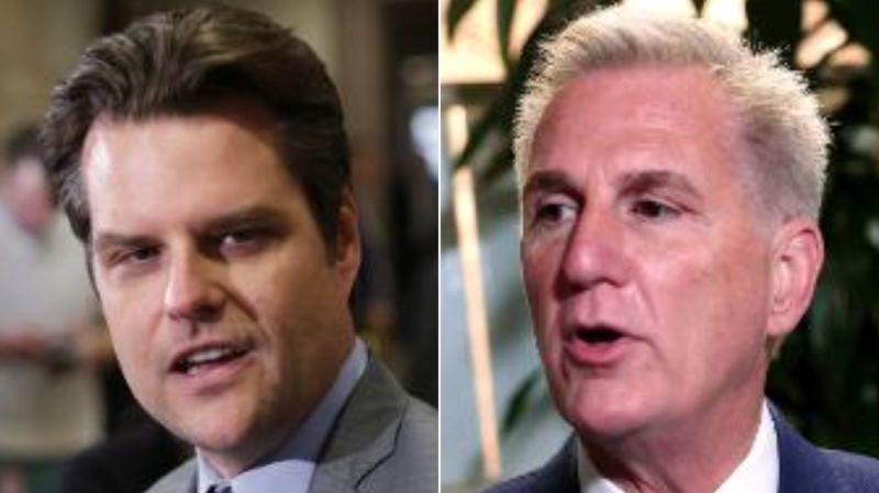 Matt Gaetz says he will attempt to oust Kevin McCarthy from the speakership this week